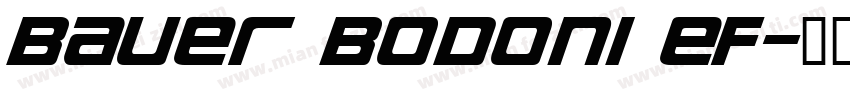 Bauer Bodoni EF字体转换